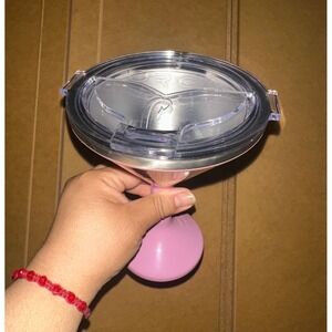 ORCA Insulated Martini Glass 13oz Orchid Purple Stainless Steel Vacuum SealedLID
